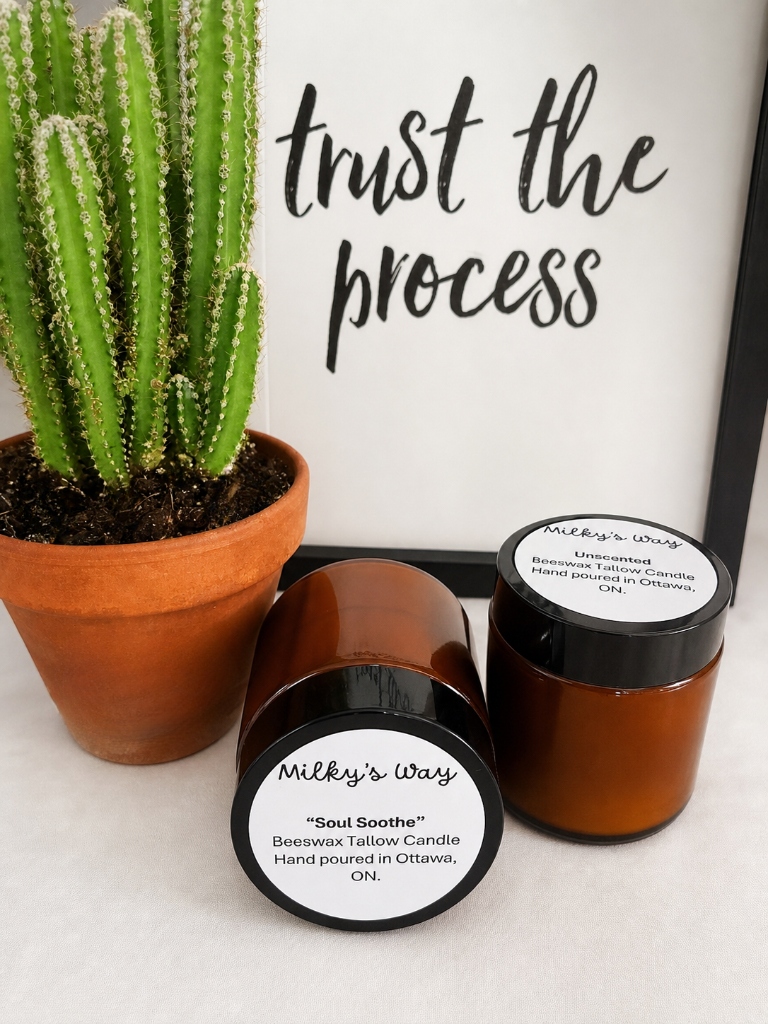Soul Soothe Frankincense Beeswax Tallow Candle